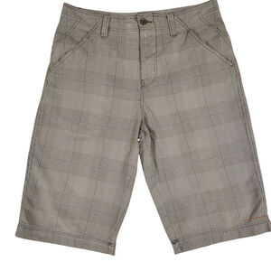 Columbia Men's Plaid Omni- Shade Shorts Size 34 Inseam 14" Excellent Condition